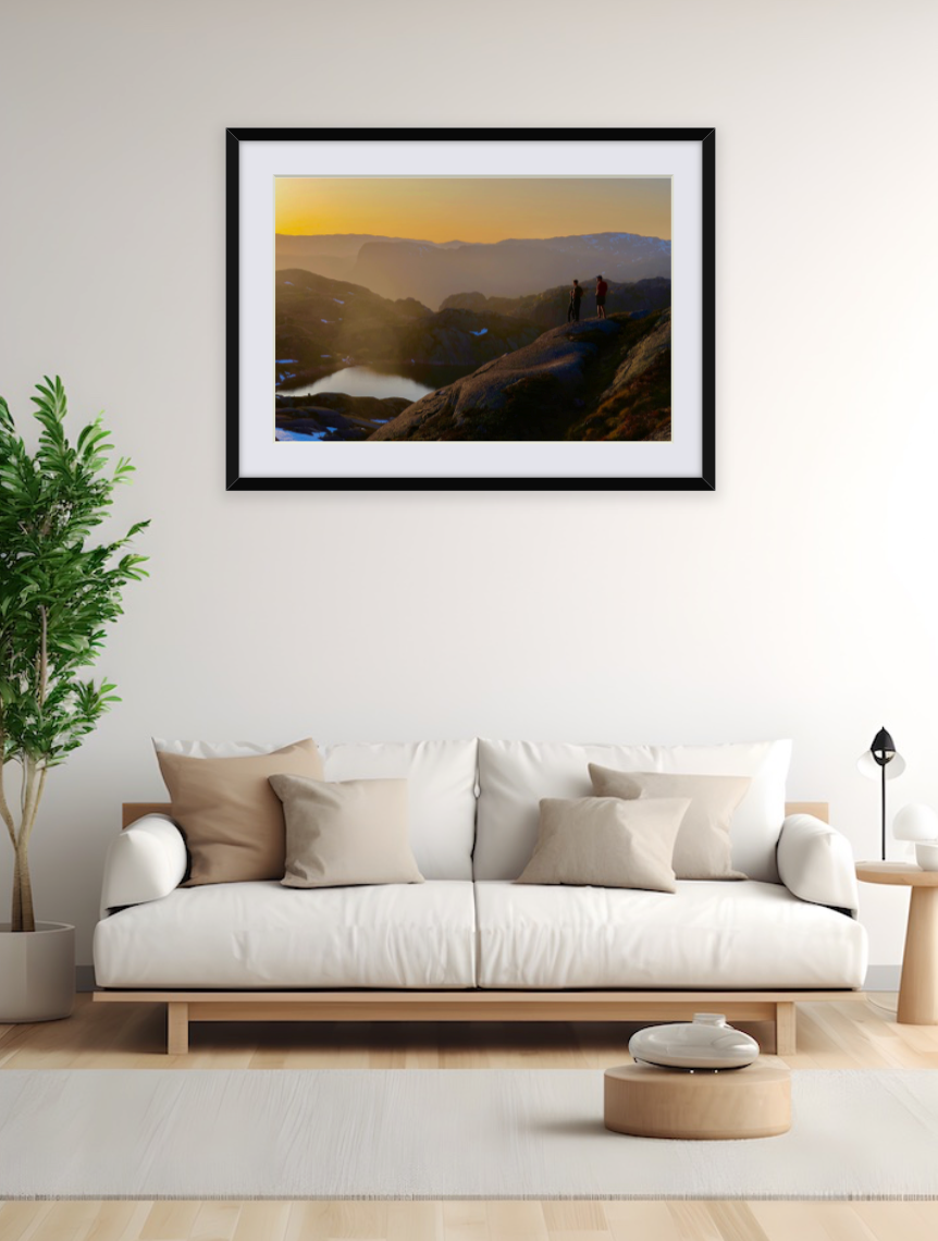 "Sunset on the Mountain"