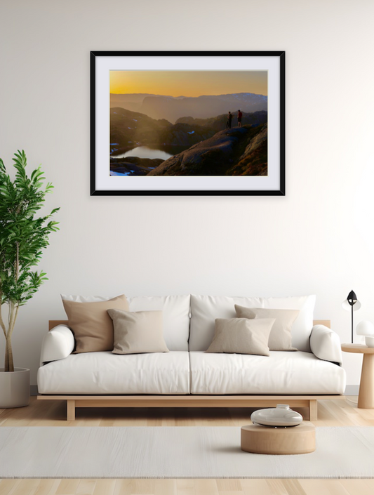 "Sunset on the Mountain"